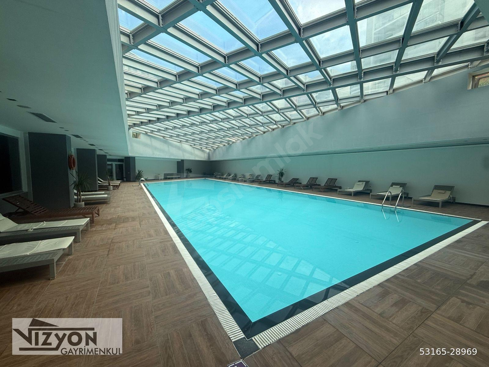 VİZYON'DAN G.MARİN SİTESİNDE HAVUZLU GÜVENLİKLİ BOŞ 80M2 1+1