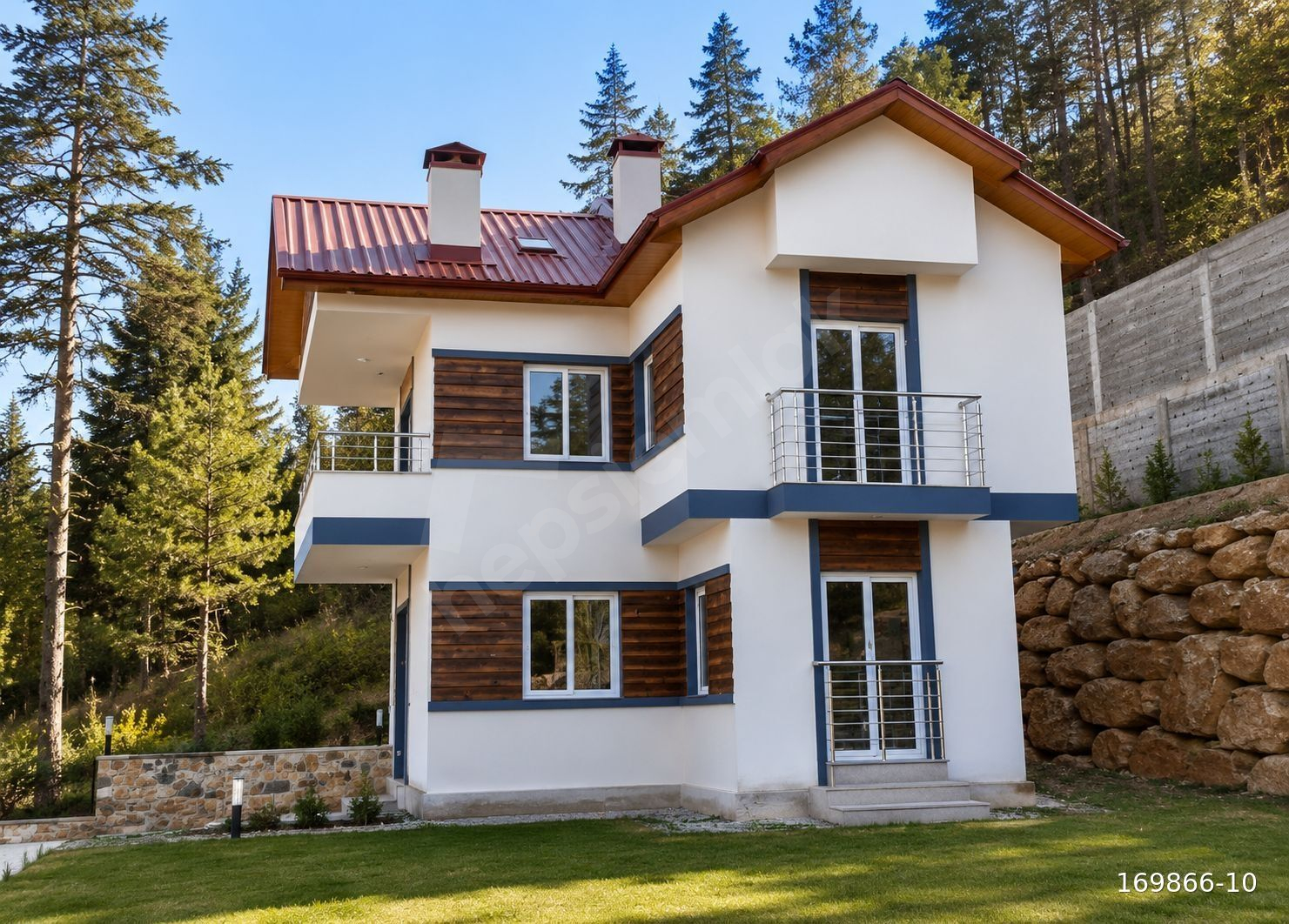AKKOÇ EMLAKTAN Çamlıyayla da dublex villa