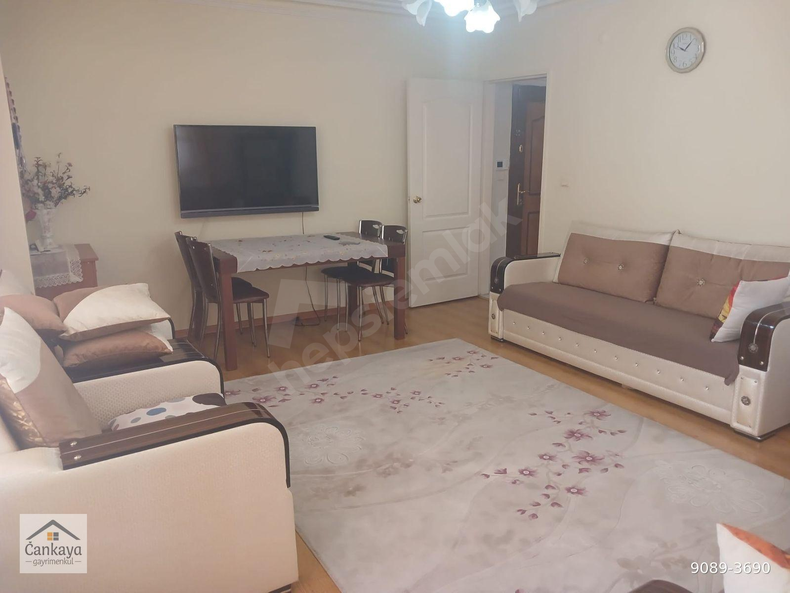 ÇANKAYA GAYRİMENKULDEN İLKER 1.CADDE YANI MANTOLAMALI MOBİLYALI 2+1 BALKONLU KOMBİLİ MASRAFSIZ