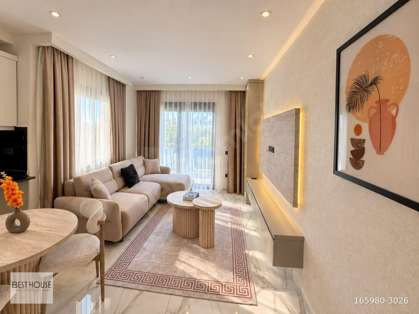 ALANYA AVSALLAR’DA SATILIK 1+1 HAVUZ MANZARALI KÖŞE DAİRE SON FIRSAT!