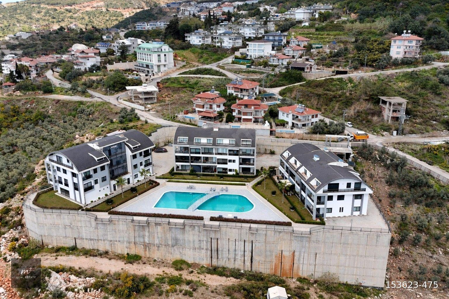 ALANYA TEPE CITY RENATA SATILIK 2+1 EŞYALI DAİRE DENİZ MANZARALI