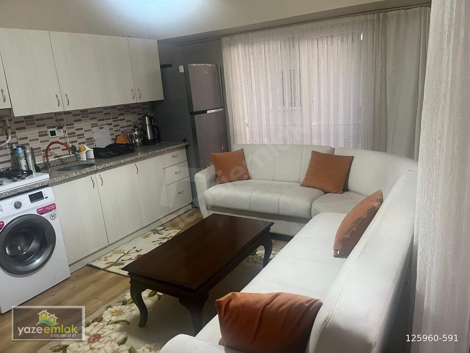 Yaze Emlak’tan Borazanlar Mh.Bilal Habeşi Camii Karşısında 1+1 Eşyalı Kiralık Daire