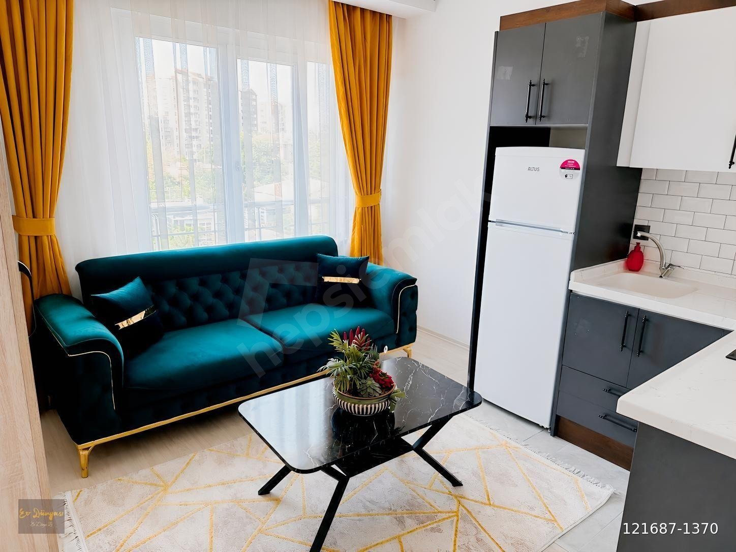 EV DÜNYASINDAN/TALASDA SIFIR BİNA SIFIR EŞYALI LÜKS 1+1 DAİRE