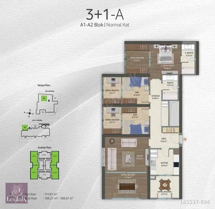 TEK YETKİLİ ISPARTAKULE EBRULİ 1.ETAP SATILIK 3+1 DAİRE