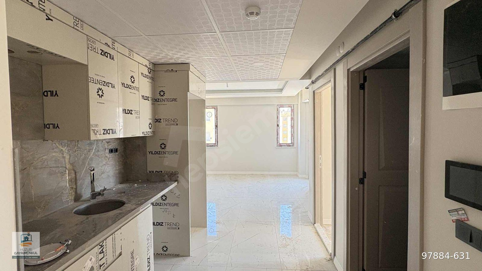LÜKS DONANIMLI SIFIR 2+0 58M2 AMERİKAN MUTFAK DAİRE