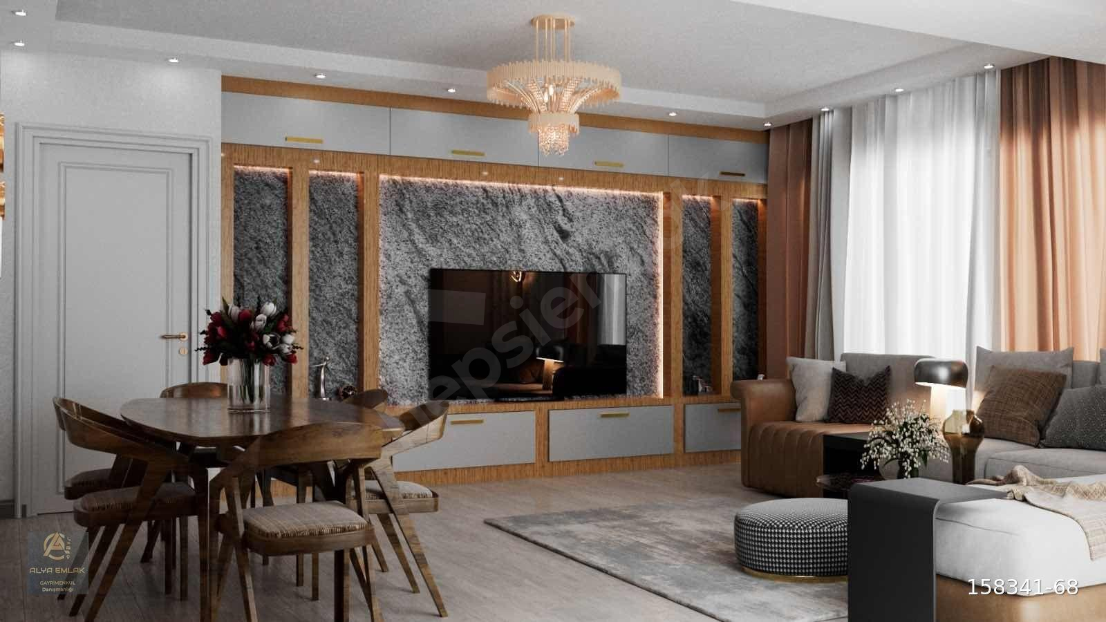 EZİNE MERKEZDE MODERN 2+1 TAPUSU HAZIR SATILIK SIFIR DAİRE