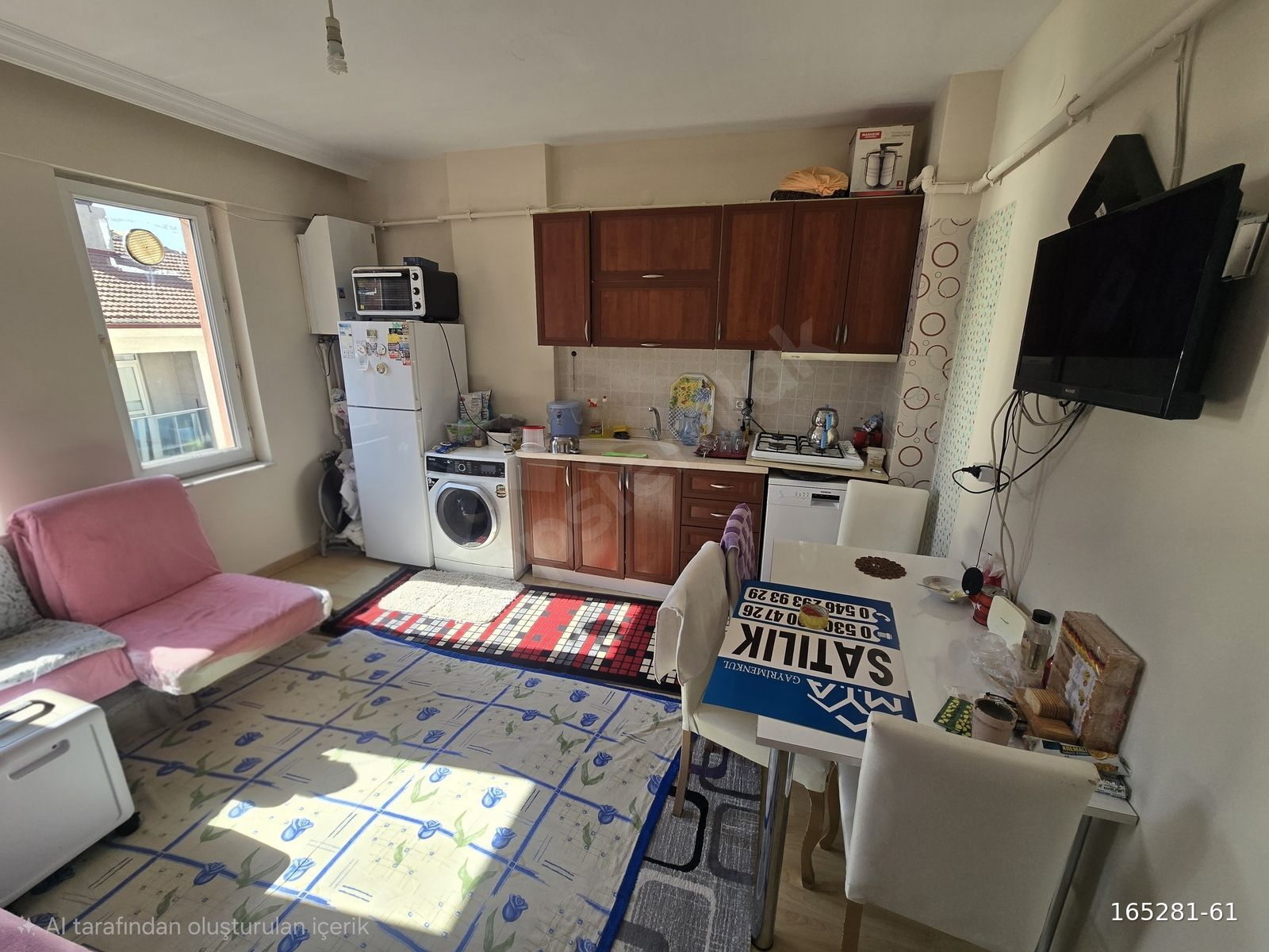 ŞİRİNTEPE'DE YATIRIMLIK FULL EŞYALI 1+1 SATILIK DAİRE