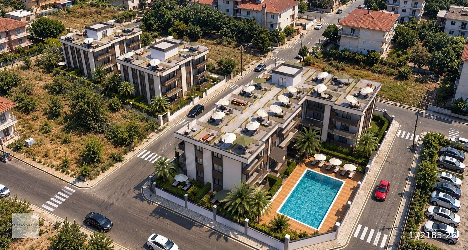 HASANBEY'DEN | PLAJIN MERKEZİNDE-SEYİR TERASLI-HAVUZLU DAİRELER