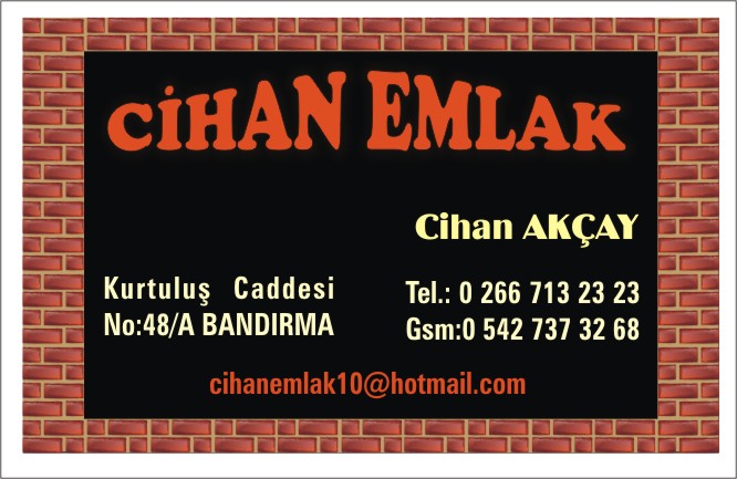 Balıkesir Bandırma Emlakçıdan Kiralık Daire