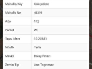 Çubuk Gökçedere Satılık