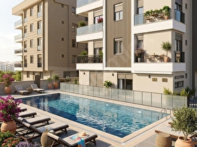 Antalya Kepez,Çankayada Havuzlu, Otoparklı 2+1 Satılık Daire