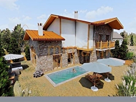 HAVUZLU DUBLEKS TAŞ VİLLA