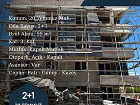 20 TEMMUZDA SATILIK 2+1 DAİRE- HOMESAK best choice.