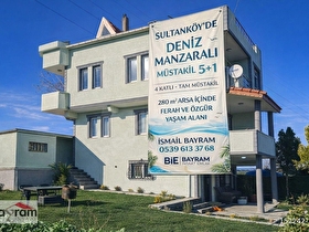 SULTANKÖYDE DENİZ MANZARALI 4 KATLI 5+1 MÜSTAKİL YAZLIK