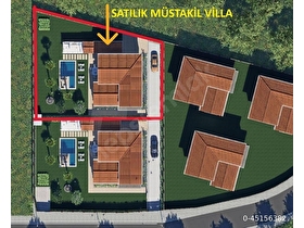 Şehre çok yakın doğa içerisinde Müstakil Villa | Bahçeli