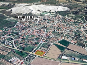 PAMUKKALE TRAVERTENLERİ MANZARALI SATILIK VİLLALIK ARSA APART/DAİRE TAKASI YAPILIR