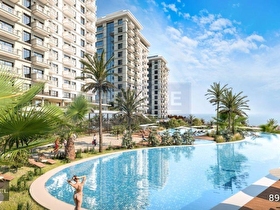 ALANYA MAHMUTLAR EXODUS RESORT 1+1 SATILIK FULL DENİZ KALE MAZAR