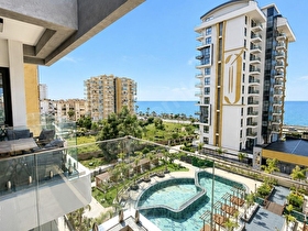 MAHMUTLAR SAHİLDE ACİL SATILIK 1+1 DAİRE  FULL DENİZ MANZARASI  DENİZE SIFIR KONUM  FULL EŞYALI
