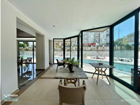 ALANYA CUMHURİYET MAHALLESİNDE SATILIK 2+1 DAİRE  DENİZE 200 METRE DENİZ MANZARALI FULL EŞYALI