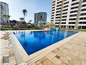 TECEDE MARKA SİTEDE HAVUZLU GENİŞ 1+1 LÜKS DAİRE