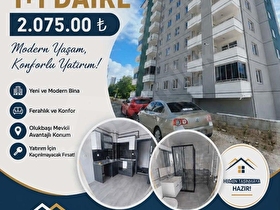 DEĞİŞİM EMLAKTAN SATILIK 1+1 DAİRE