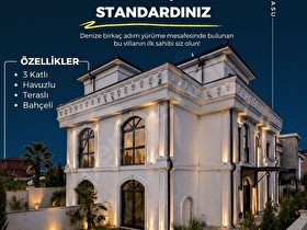Denize Yürüme Mesafesinde Ultra Lüx Havuzlu Satılık Villa