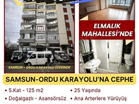 TERMENİN EMLAKÇISIndan Samsun-Ordu Karayolu Üzerinde, 5.Kat, 2+1 Doğalgazlı Daire