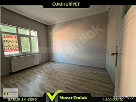 MURAT İNŞAAT EMLAKTAN CUMHURİYET MAHALLESİNDE SATILIK 2+1 OFİS,BÜRO