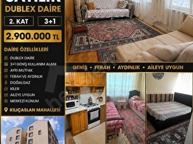 DÜNDARDAN RAUF DENKTAS CADDESI 3+1 DUBLEKS 2.KAT ISIKLAR MAH