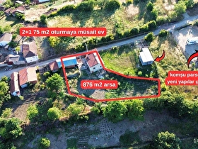 HAYALINIZDEKI KÖY HAYATI! KAZMALIDA 876 M² ARSA İÇINDE MASRAFSIZ 2+1 EV