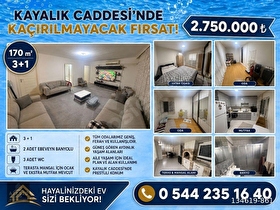 Kayalıkta 170 metre² 3 + 1 fırsat daire