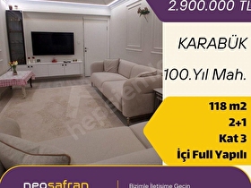 KARABÜK MERKEZ SATILIK 2+1 DAİRE | 100. Yıl Mahallesi