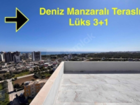 3+1 GENİŞ TERAS ALANLI PANORAMİK DENİZ MANZARALI LÜKS DAİRE