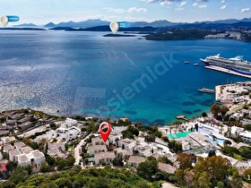BODRUM KUMBAHÇEDE DENİZE 100 METRE PANORAMİK MANZARALI DAİRE