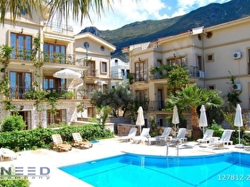 Kalkan merkezde 2+1 deniz manzaralı daire