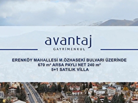 HİSARCIK ERENKÖYDE ERCİYES YOL ÜZERİ GENİŞ OTURUMLU VİLLA