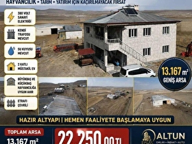 SATILIK ÇİFTLİK EVİ BESİ TESİSİ TARIMSAL YATIRIM FIRSATI METHİYE