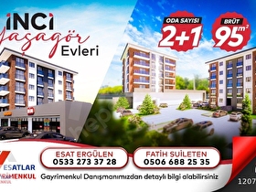 Satılık 2+1 Daireler Barutluk Mah. İnci Yaşagör (Sabit Ödeme)