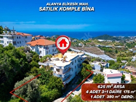 ALANYA ELİKESİK MAHALLESİNDE SATILIK KOMPLE BİNA & DEPO