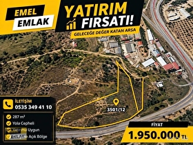 BU FİYATTA SON ARSALAR ! EMEL EMLAKTAN NARDÜZÜNDE SATILIK UYGUN FİYATLI ARSA