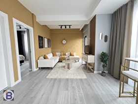 BULUT EMLAK;BULVARA CEPHE SIFIR EŞYALI GENİŞ 1+1