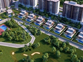Çankaya Üniv. Karşısı Parlementerler Golf Life, Golf Manzaralı, Sosyal Donatılı Sitede