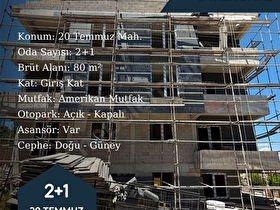 20 TEMMUZDA SATILIK 2+1 DAİRE- HOMESAK best choice.