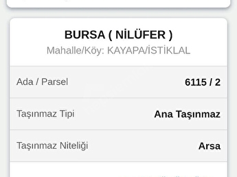 Nilufer Sahibinden Satilik Arsa Fiyatlari Ilanlari Hurriyet Emlak