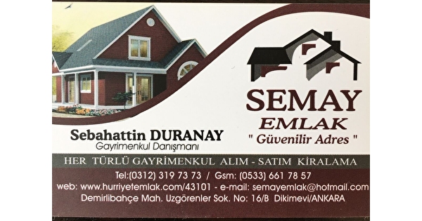 semay emlak hurriyet emlak