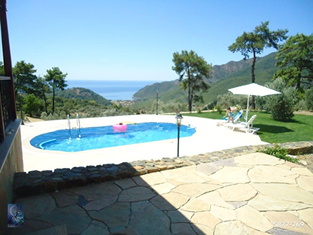 Muğla Köyceğiz Ekincik te muhteşem deniz manzaralı 3+1 villa - Görsel 5