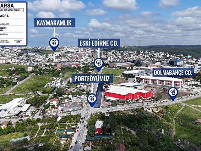 SATILIK ESKİ EDİRNE ASFALTI CADDESİNE 150 METRE CEPHELİ ARSA - Görsel 4
