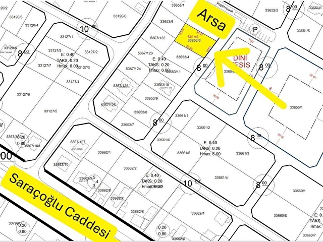 İstiklal Mah 645m2 Saraçoğlu Cd. Yakın Güzel Konumda İmarlı Arsa - Görsel 2