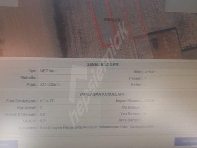 zirve emlaktan meram çarıklarda satılık arsa - Görsel 4