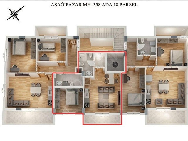 BLC GAYRİMENKULDEN AŞAĞIPAZAR MAH. MERKEZDE SIFIR 1+1 DAİRE